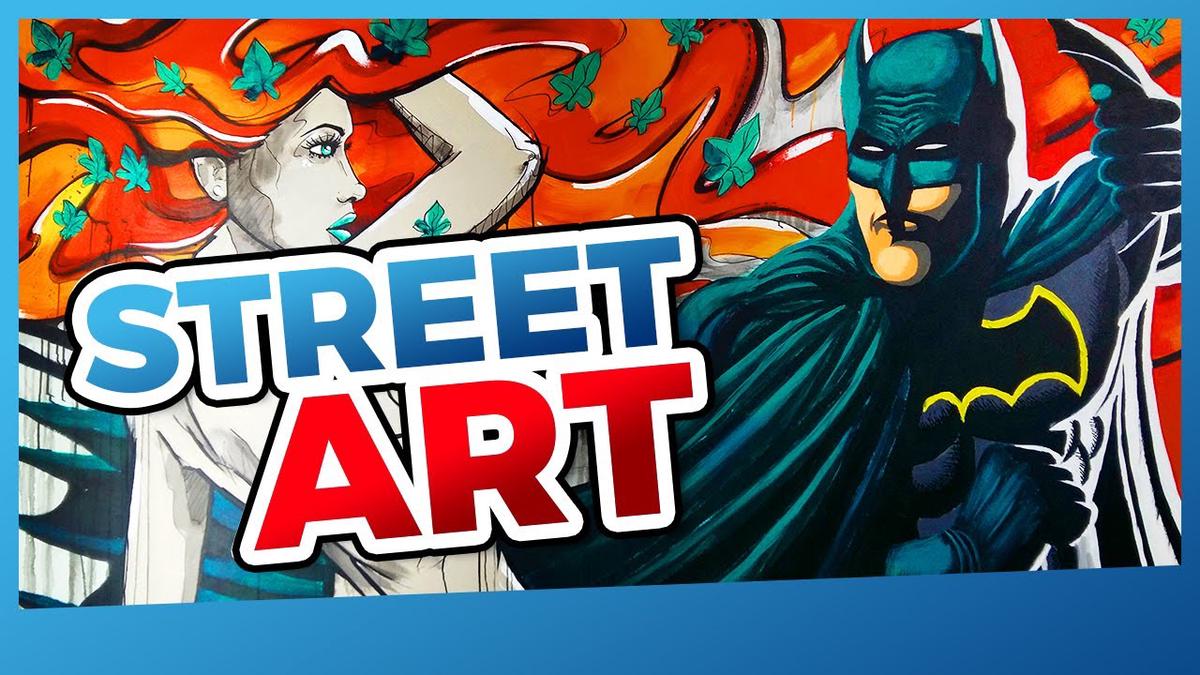 'Video thumbnail for I Did An Epic BATMAN Street Painting!'