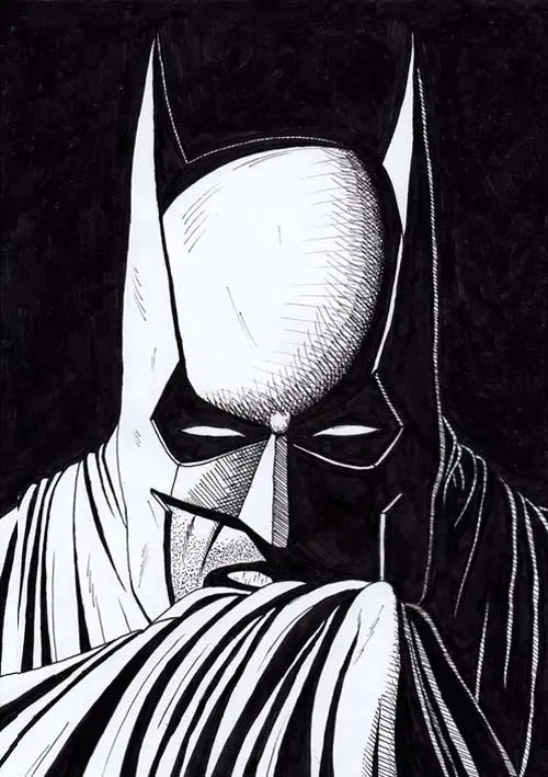 fixed Batman drawing