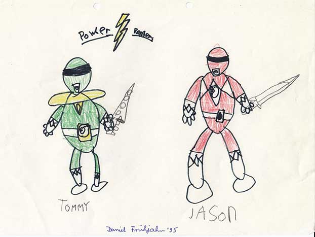 Power Rangers kids drawing