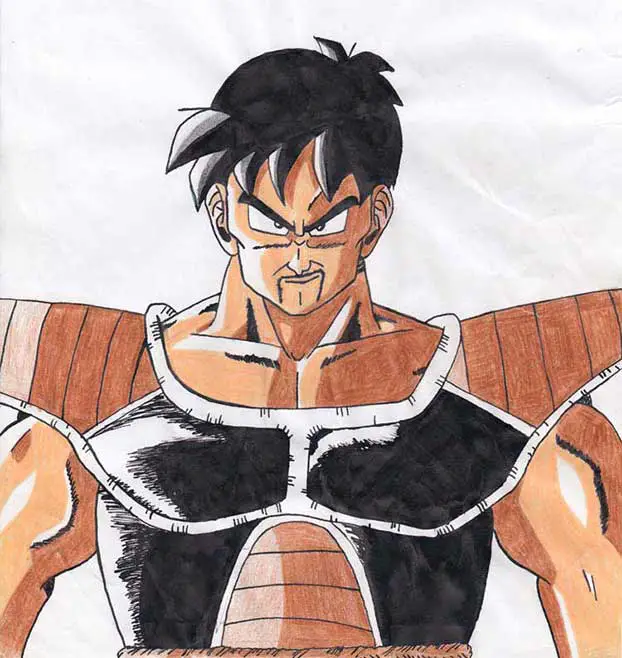 saiyan character drawing