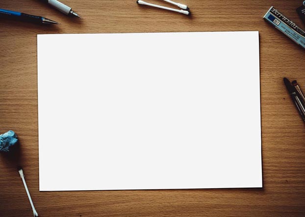 blank sheet of paper