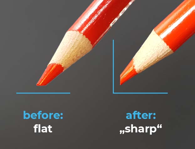 effect of turning a pencil