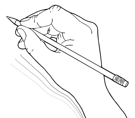 drawing of a drawing hand