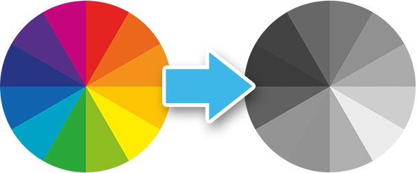 color wheel desaturated