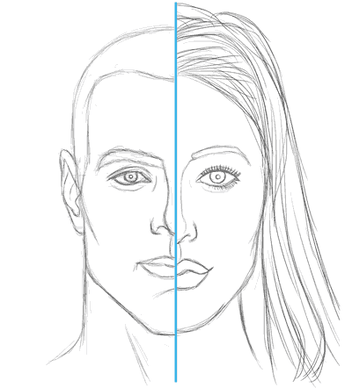 How to Draw a Face – Male