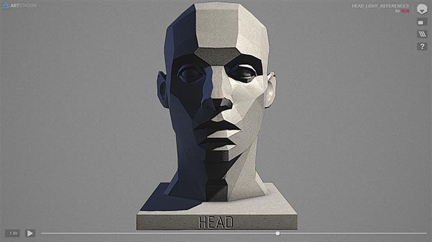 asaro head 3D model by William Nguyen