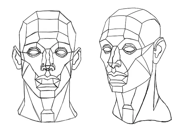 asaro head sketches