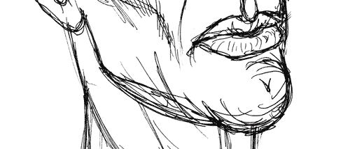 sketch of a chin