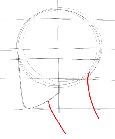 drawing the neck