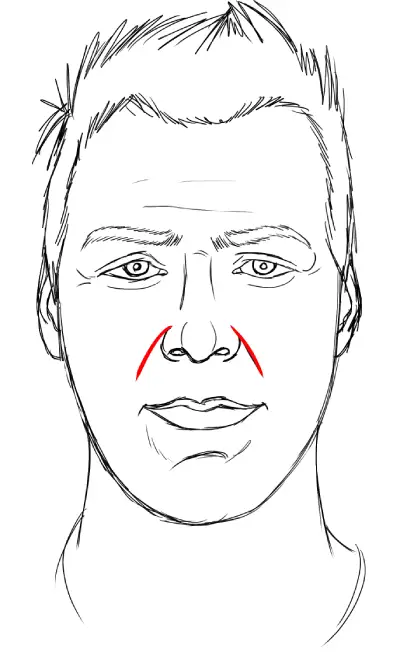 drawing nasolabial folds