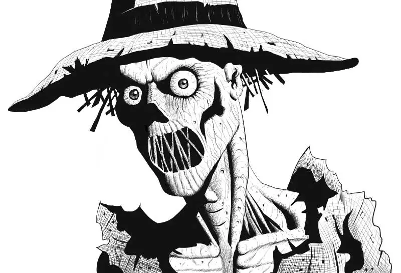 scarecrow digital drawing