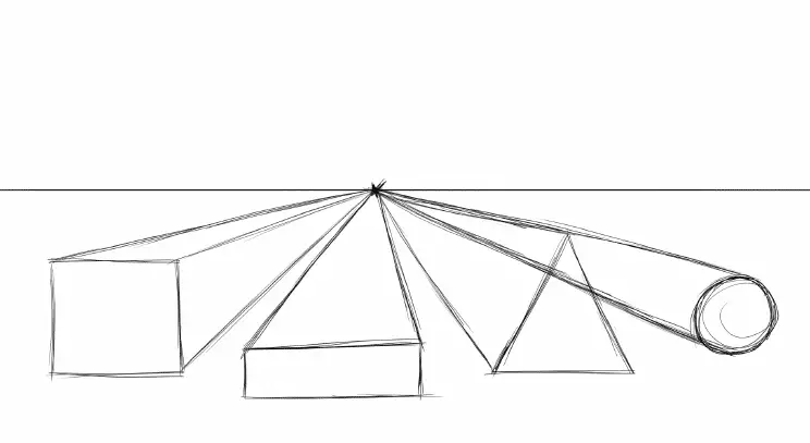 guides in one-point perspective