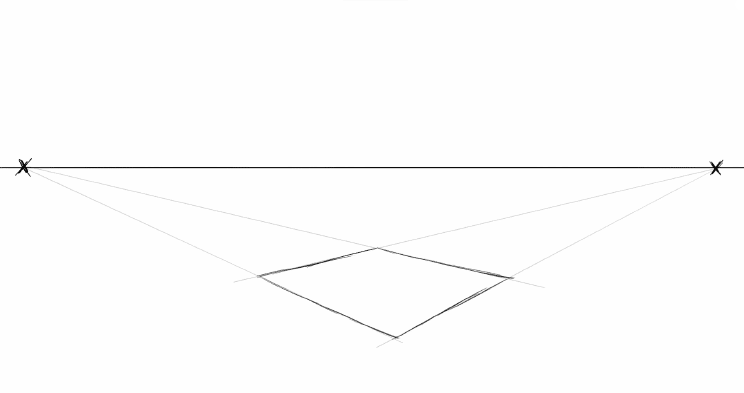pyramid in 2-point perspective - step 3