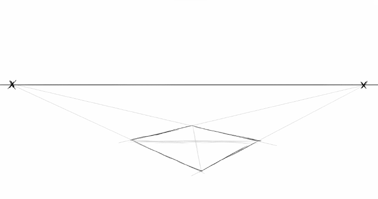 pyramid in 2-point perspective - step 4