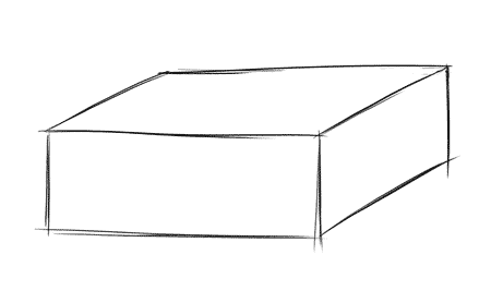 drawing of a cuboid
