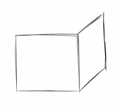 cube drawing - step 3