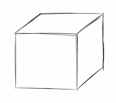 cube drawing - step 5