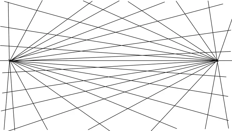 hand-drawn perspective grid