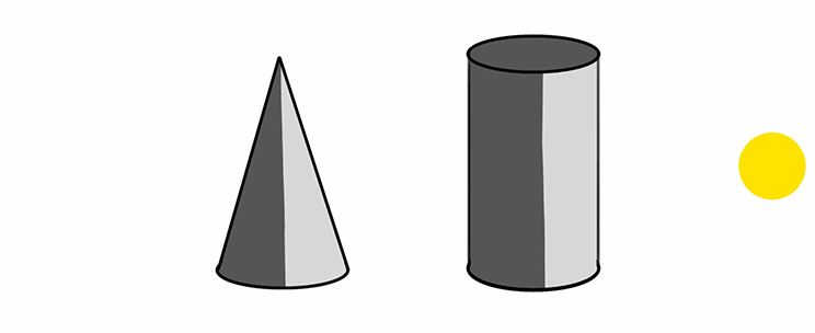 cone-cylinder-shading-light-from-right-side