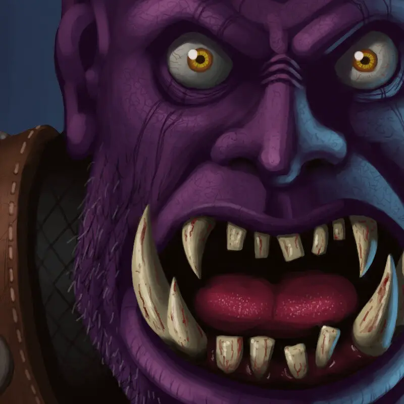 Orc Warrior Digital Painting